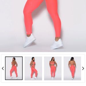Bombshell Sportswear Vibrant Coral Leggings